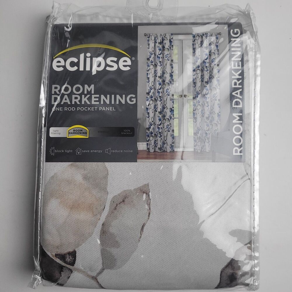 Eclipse Thermaweave Darkening Window SINGLE Curtain Panel 'Birch' 37x84in #CT8